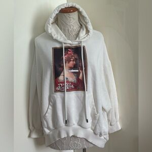 Rare THROWBACK LTD Pepsi Cola Retro Hoodie sz XXS fit like S